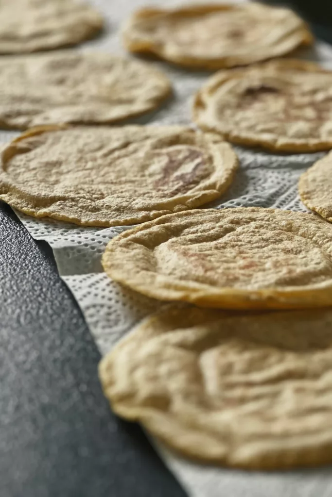 Tortillas cooling down