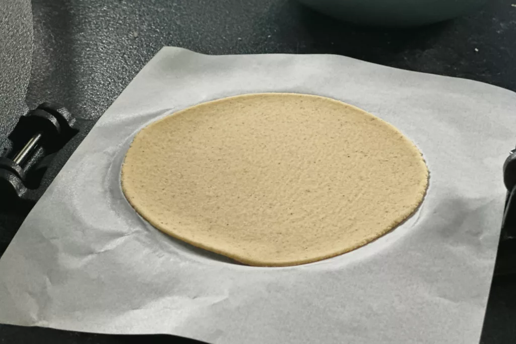 Pressed tortilla