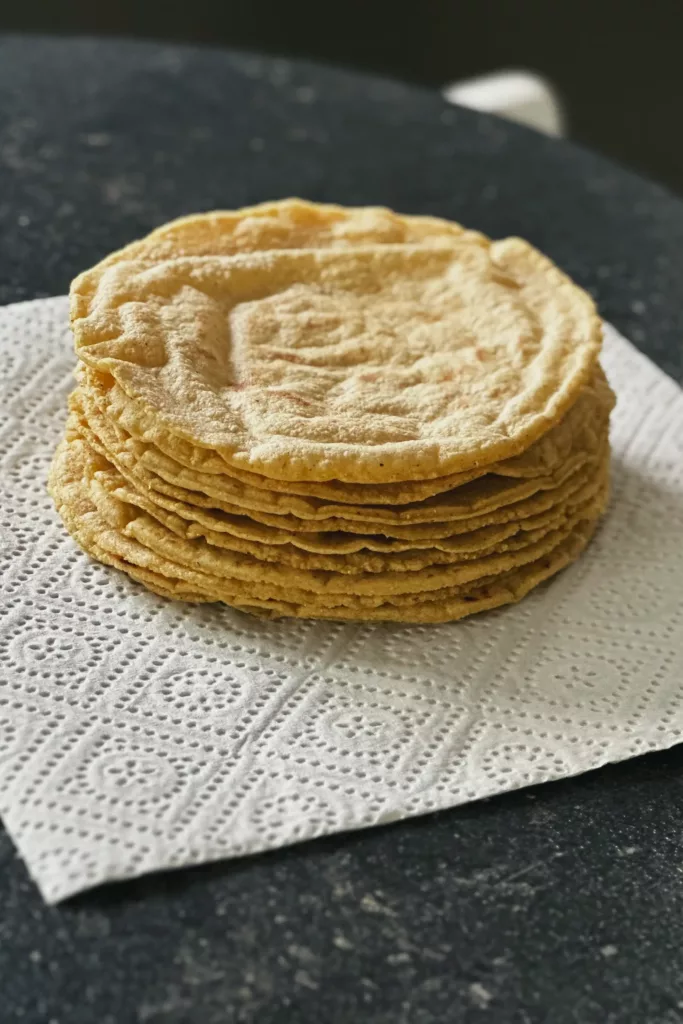 A stack of tortillas